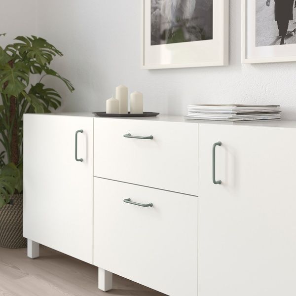 IKEA Ручка, сіро-зелена BAGGAN&Auml;S, 605.880.02 60588002 фото