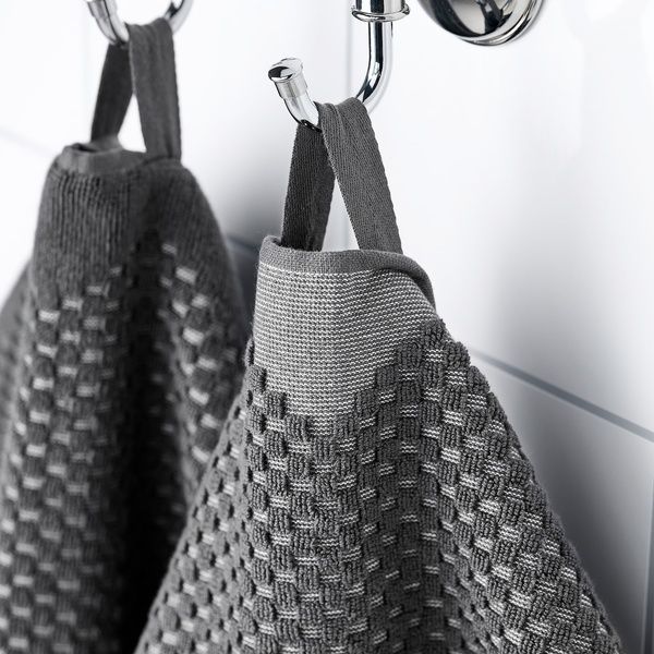 IKEA Полотенце банное, темно-серое. FJ&Auml;LLSTARR, 705.805.00 70580500 фото