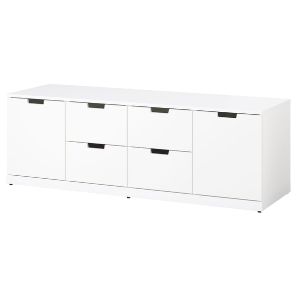 IKEA Комод NORDLI (ИКЕА НОРДЛИ), Комод, 6 выдвижных ящиков, белый, 492.766.29 49276629 фото