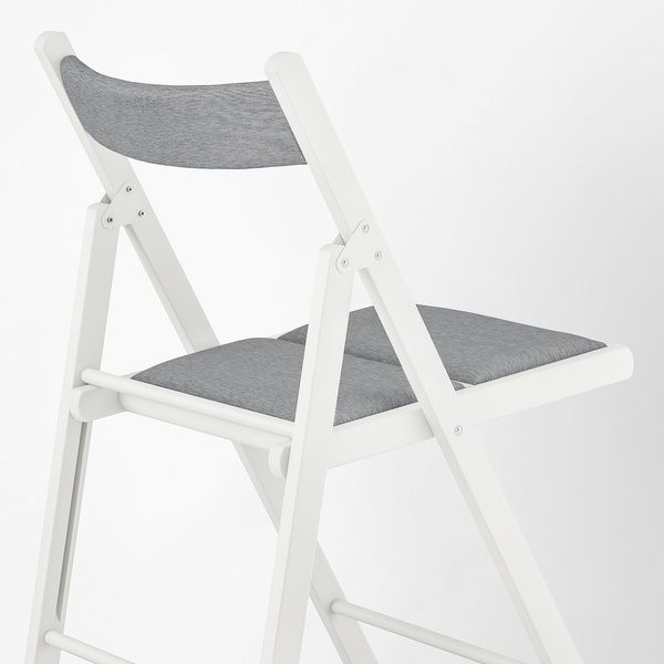 IKEA Стіл та 4 стільці білий/Кніса світло-сірий NORDEN / FR&Ouml;SVI, 895.688.19 89568819 фото