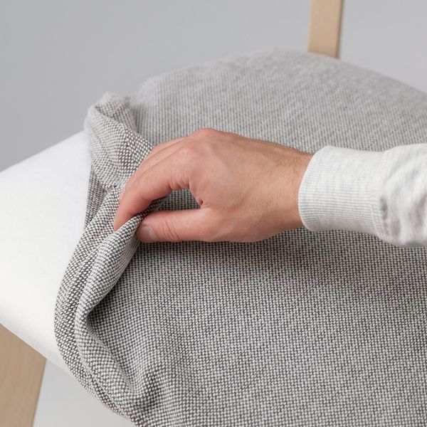 IKEA Стіл і 4 стільці, бук світлий ясен/Tallmyra білий/чорний SKANSN&Auml;S / LISABO, 295.615.71 29561571 фото