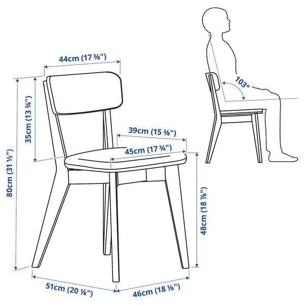 IKEA Стіл і 4 стільці, бук світлий ясен/Tallmyra білий/чорний SKANSN&Auml;S / LISABO, 295.615.71 29561571 фото