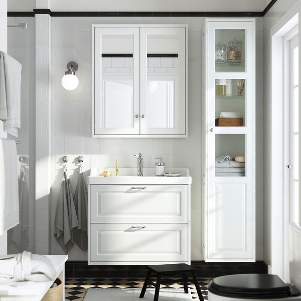 IKEA Шкаф под умывальник с ящиками, белый T&Auml;NNFORSEN, 605.351.17 60535117 фото