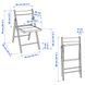 IKEA Стіл та 4 стільці білий/Кніса світло-сірий NORDEN / FR&Ouml;SVI, 895.688.19 89568819 фото 9