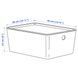 IKEA Контейнер з кришкою, темно-сіро-бежевий KUGGIS, 895.824.91 89582491 фото 6