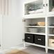 IKEA BESTA (ІKEA БЕСТО), Комбінація з дверцятами, білий, Sutterviken/Kabbarp білий прозоре скло, 180x42x112 см, 993.843.39 99384339 фото 7