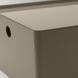 IKEA Контейнер з кришкою, темно-сіро-бежевий KUGGIS, 895.824.91 89582491 фото 4