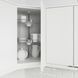 IKEA Шафа-купе карусель/скляні дверцята білий/Lerhyttan світло-сірий METOD, 292.744.81 29274481 фото 1