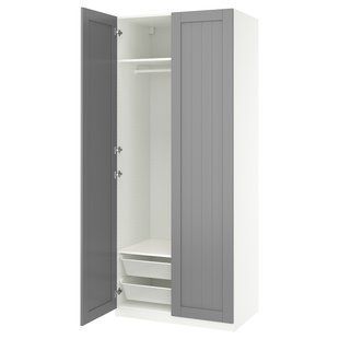 IKEA Гардероб комбінований білий/сірий PAX / GULLABERG, 895.629.97 89562997 фото