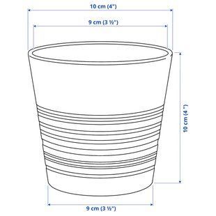 IKEA Кришка для квіткового горщика, кімнатна/вулична, сіра NYPON, 003.956.19 00395619 фото