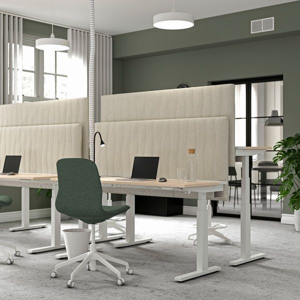 IKEA Акустична ширма для столу Gunnared бежева MITTZON, 705.282.15 70528215 фото