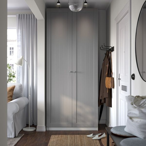 IKEA Гардероб комбінований білий/сірий PAX / GULLABERG, 895.629.97 89562997 фото