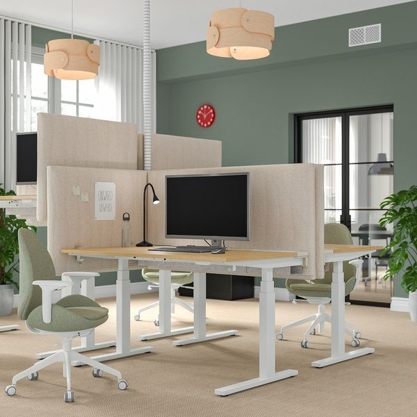 IKEA Акустична ширма для столу Gunnared бежева MITTZON, 705.282.15 70528215 фото