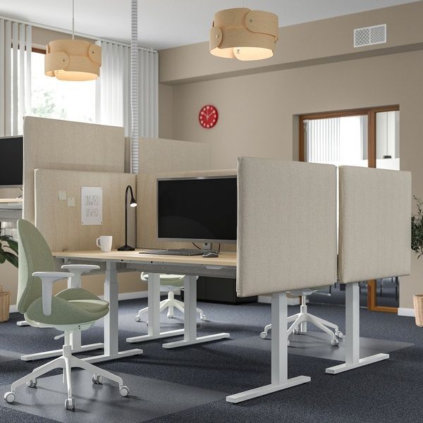 IKEA Акустична ширма для столу Gunnared бежева MITTZON, 705.282.15 70528215 фото