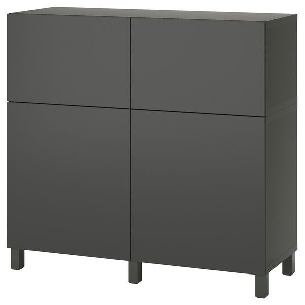 IKEA BESTA (ИКЕА БЕСТА), Комбинация стеллажей с дверцами/ящиками, 120х42х112 см, 095.081.55 09508155 фото