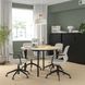 IKEA Стол для переговоров, круглый береза/черный шпон MITTZON, 395.304.28 39530428 фото 3