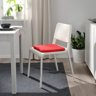 IKEA STAGGSTARR (ІKEA СТАГГСТАРР), Подушка на стілець, червона, 36 x 36 x 2,5 см, 005.087.63 00508763 фото