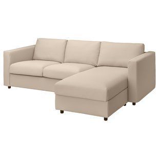 IKEA Чохол на 3-місний диван з шезлонгом Hallarp бежевий VIMLE, 693.993.56 69399356 фото