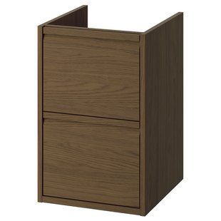 IKEA Шкаф под умывальник с ящиками, имитация коричневого цвета. дуб &Auml;NGSJ&Ouml;N, 205.350.82 20535082 фото