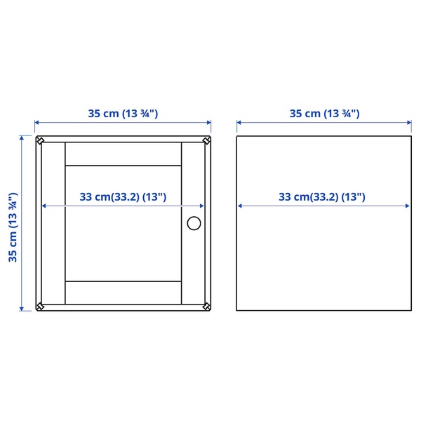 IKEA VALJARE (ИКЕА ВАЛЬЯРЕ), Шкаф с дверцами, плетение из сосны/тополя, 35x35x35 см, 705.367.10 70536710 фото