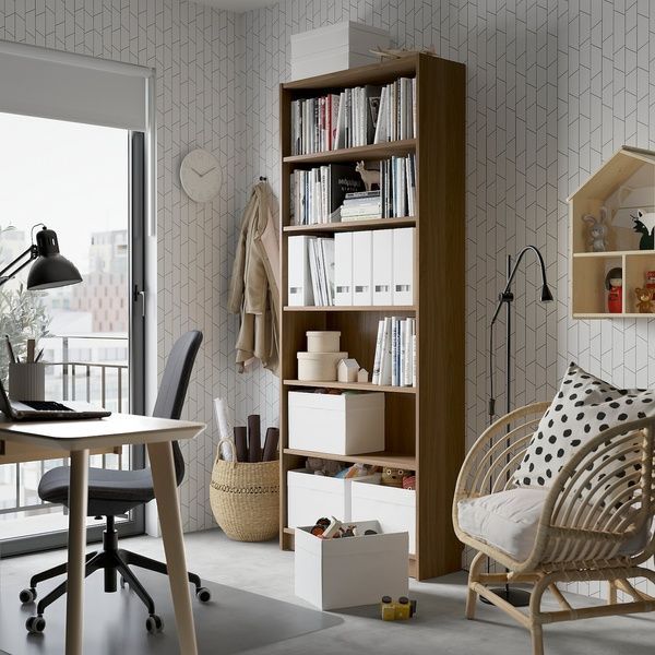 IKEA Книжный шкаф, имитация. дуб BILLY, 105.089.32 10508932 фото