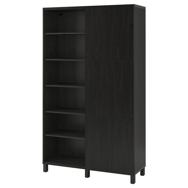 IKEA Комбинация с дверями черно-коричневый/Лаппвикен/Стуббарп черно-коричневый BEST&Aring;, 593.017.65 59301765 фото