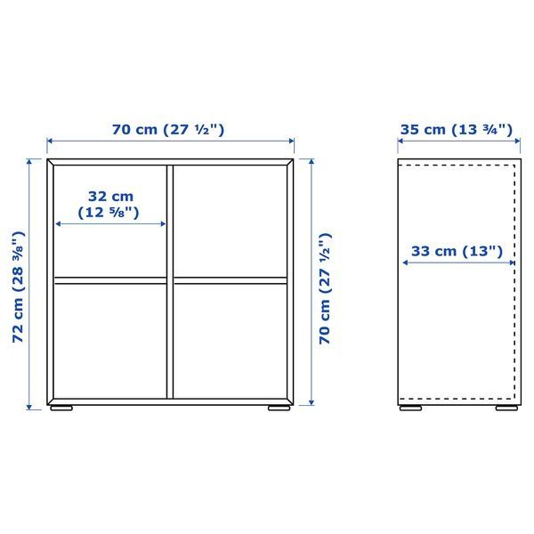 IKEA Комбинация шкафа на ножках, белый EKET, 493.068.72 49306872 фото