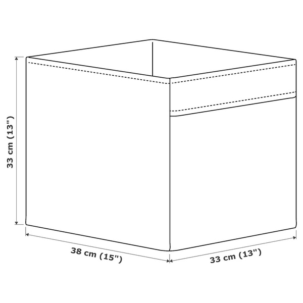 IKEA Коробка, чорне/біле поле AFTONSPARV, 605.704.60 60570460 фото