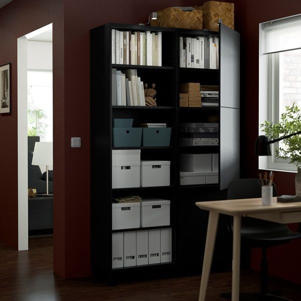 IKEA Комбинация с дверями черно-коричневый/Лаппвикен/Стуббарп черно-коричневый BEST&Aring;, 593.017.65 59301765 фото