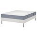 IKEA Континентальная кровать, Valev&aring;g средней жесткости/голубой белый LYNG&Ouml;R, 495.523.54 49552354 фото 1