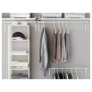 IKEA Штанга для одежды, белая MULIG, 301.794.35 30179435 фото