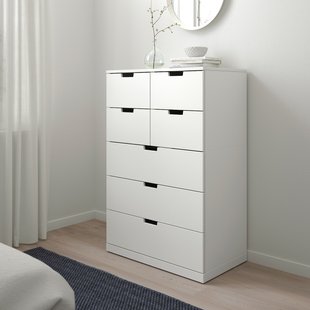 IKEA Комод NORDLI (ІKEA НОРДЛИ), Комод, 7 висувних ящиків, антрацит, 992.395.02 99239502 фото