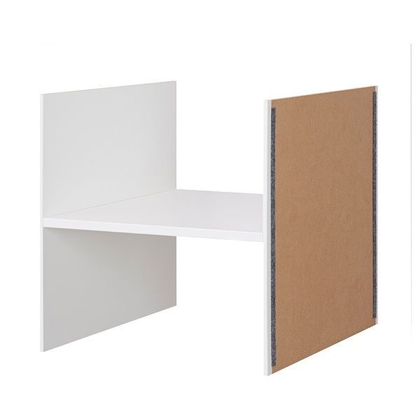 IKEA Стеллаж с 4 ящиками и 2 вставками, с полкой/волна белый KALLAX, 695.529.42 69552942 фото