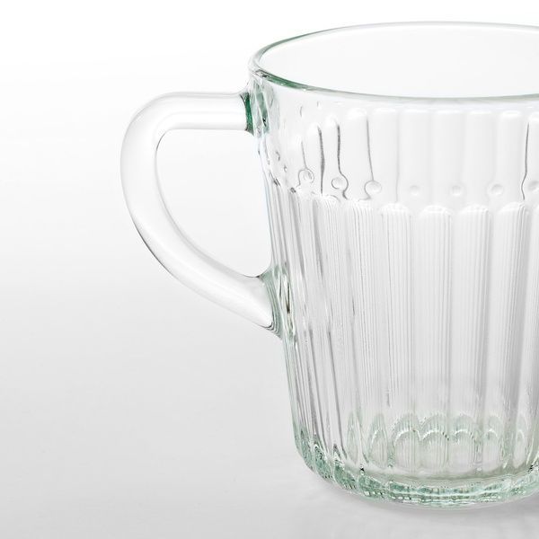 IKEA Кружка DROMBILD (ИКЕА ДРЁМБИЛЬД), Кружка, стекло, прозрачный, 004.174.52 00417452 фото