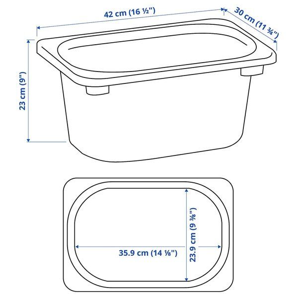 IKEA Контейнер, голубой TROFAST, 505.820.91 50582091 фото