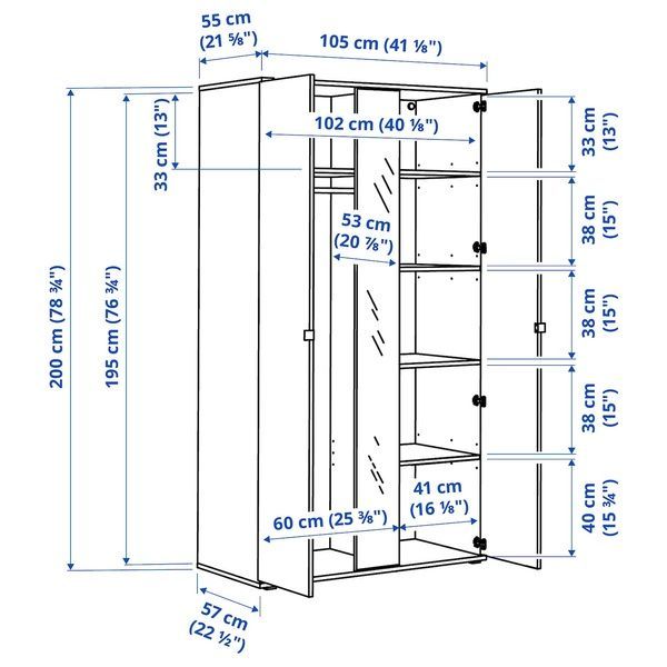 IKEA Гардеробная комбинация, белый VIHALS, 594.421.81 59442181 фото
