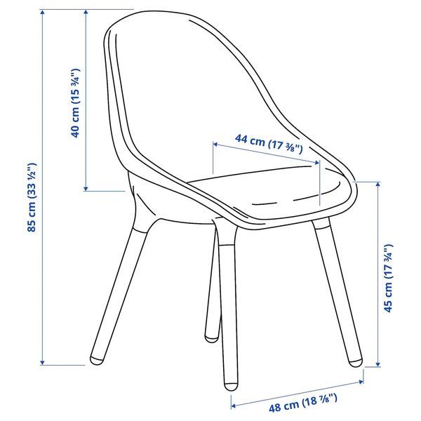 IKEA Стул, черный BALTSAR, 505.321.38 50532138 фото