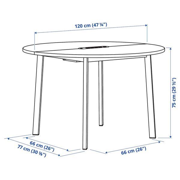 IKEA Стол для переговоров, круглый/белый MITTZON, 695.304.41 69530441 фото