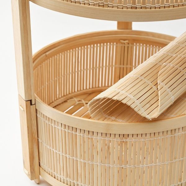 IKEA Кошик для овочів/фруктів, набір 2 шт., бамбук KANELMOTT, 005.818.00 00581800 фото