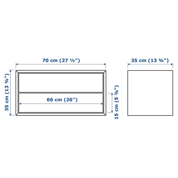 IKEA Шафа EKET (ІKEA EKET), Тумба на 2 ящика, темно-сірий, 803.449.23 80344923 фото