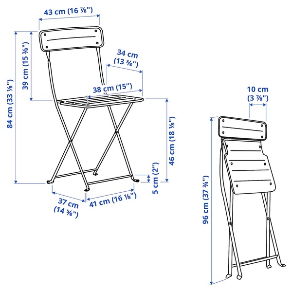 IKEA Стіл+2 стільці вуличний зелений/зелений SUNDSÖ, 394.349.31 39434931 фото