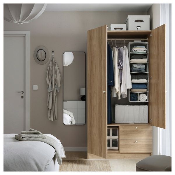 IKEA Шафа на 2 двері та 2 ящика, імітація. дуб VILHATTEN, 705.306.09 70530609 фото