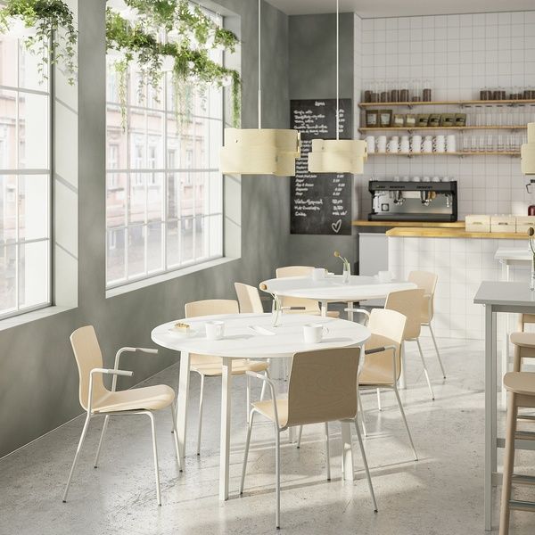 IKEA Стол для переговоров, круглый/белый MITTZON, 695.304.41 69530441 фото