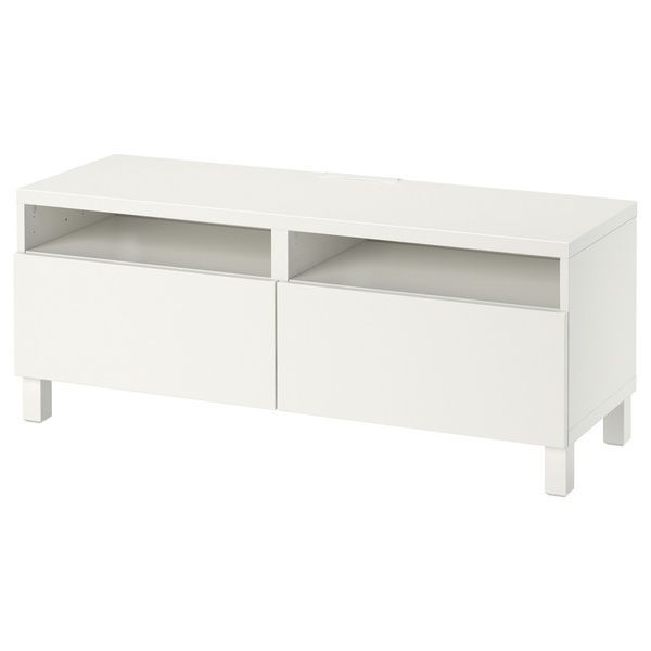 IKEA Тумба под ТВ с ящиками, белый/Лаппвикен/Стуббарп белый BEST&Aring;, 093.991.80 09399180 фото