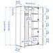 IKEA Гардеробная комбинация, белый VIHALS, 594.421.81 59442181 фото 5
