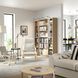 IKEA Комбинация стеллажей со стеклянными дверцами, имитация. дуб BILLY / OXBERG, 894.835.42 89483542 фото 1