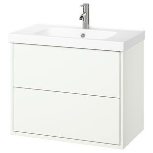 IKEA Умывальник с ящиками/мойкой/смесителем, белый HAVB&Auml;CK / ORRSJ&Ouml;N, 995.210.96 99521096 фото