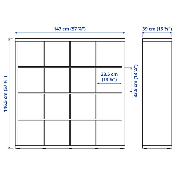 IKEA Стелаж KALLAX (ІKEA КАЛЛАКС), Стелаж з ящиками, 690.174.75 69017475 фото