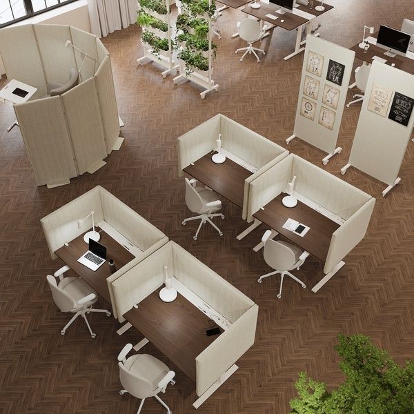 IKEA Акустический экран для письменного стола, Гуннаред бежевый MITTZON, 105.282.23 10528223 фото