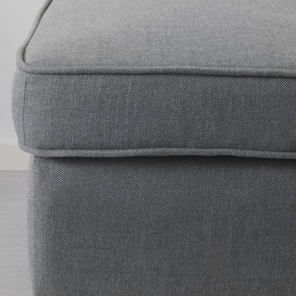 IKEA STRANDMON (ИКЕА СТРАНДМОН), Кресло/табурет для ног, Нордвалла темно-серый, 394.839.07 39483907 фото